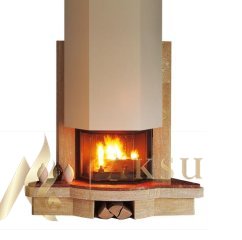 Merze 5102 Prizmatik Şömine Modeli