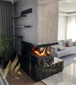 U Tipi (3 Yönü Açık) Şömine