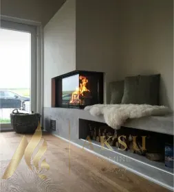 L Tipi Köşe Şömine