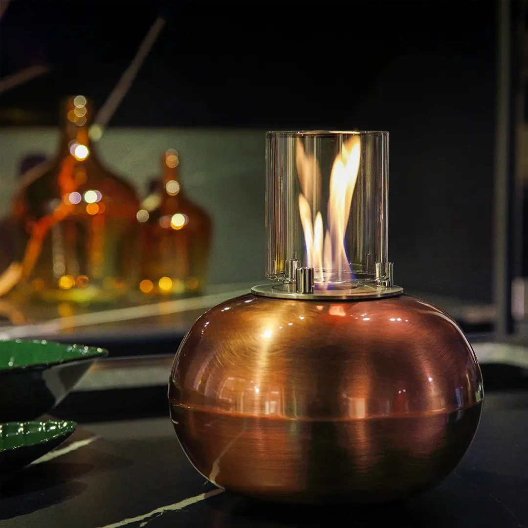 Antique Bronz Masa Üstü Bioethanol Şömine AKS1028 benzer ürün görseli