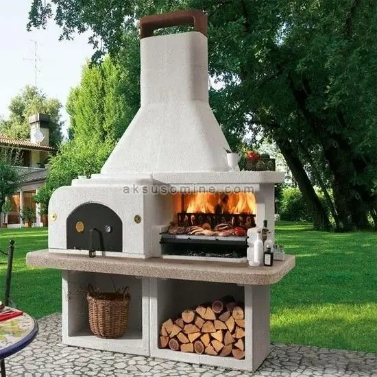 Bahçe Taş Fırın Barbekü Tasarımı AKS0854 içerik kapak görseli