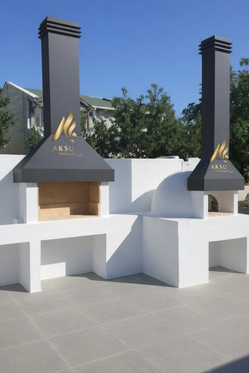 Bahçe Tipi Taş Fırınlı Barbekü Modeli AKS0828 içerik kapak görseli