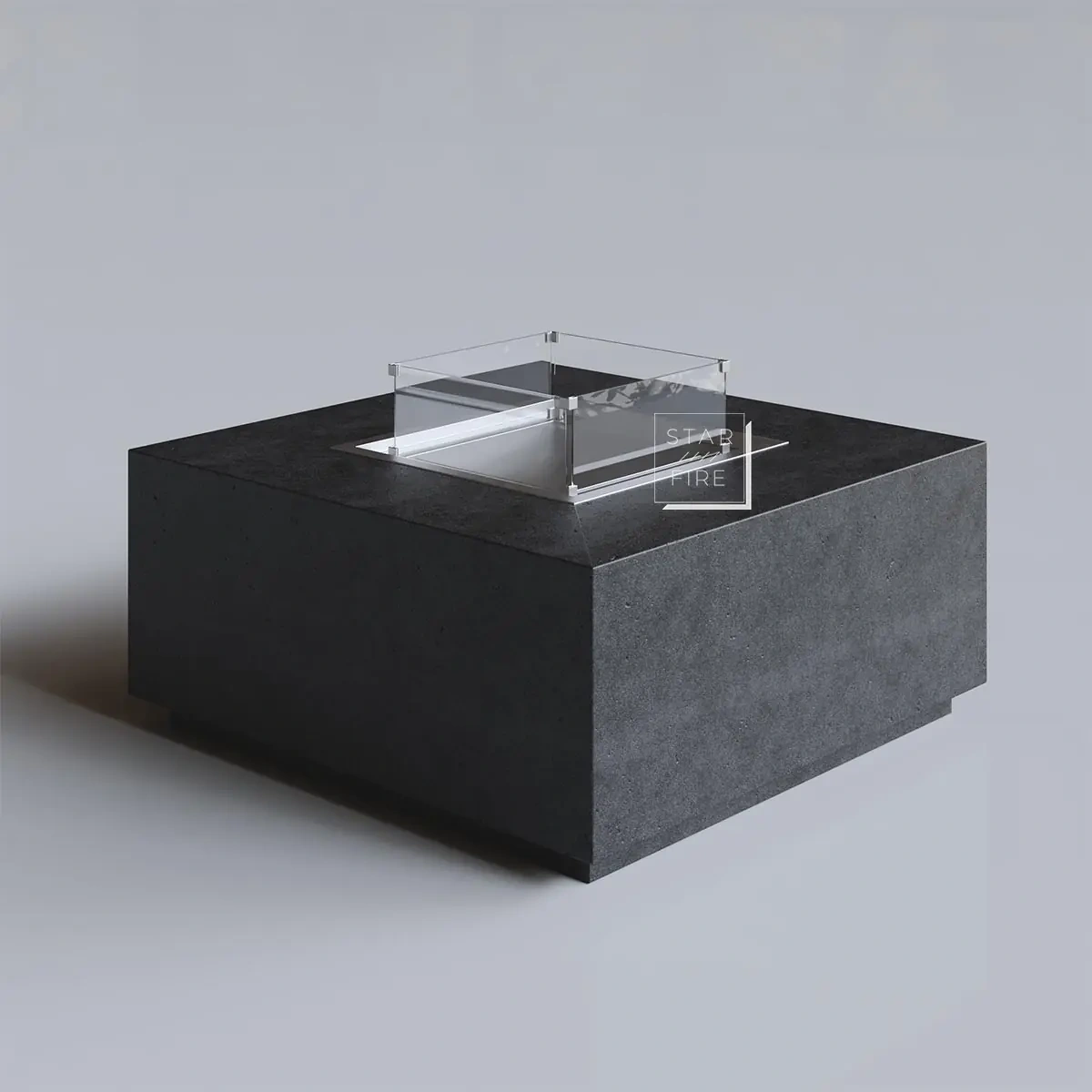 Cube Large Siyah Terrazzo Bioethanol Şömine AKS2666 benzer ürün görseli