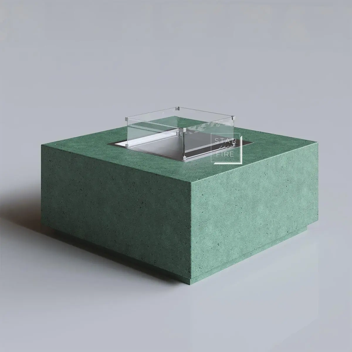 Cube Large Yeşil Terrazzo Bioethanol Şömine AKS2665 benzer ürün görseli