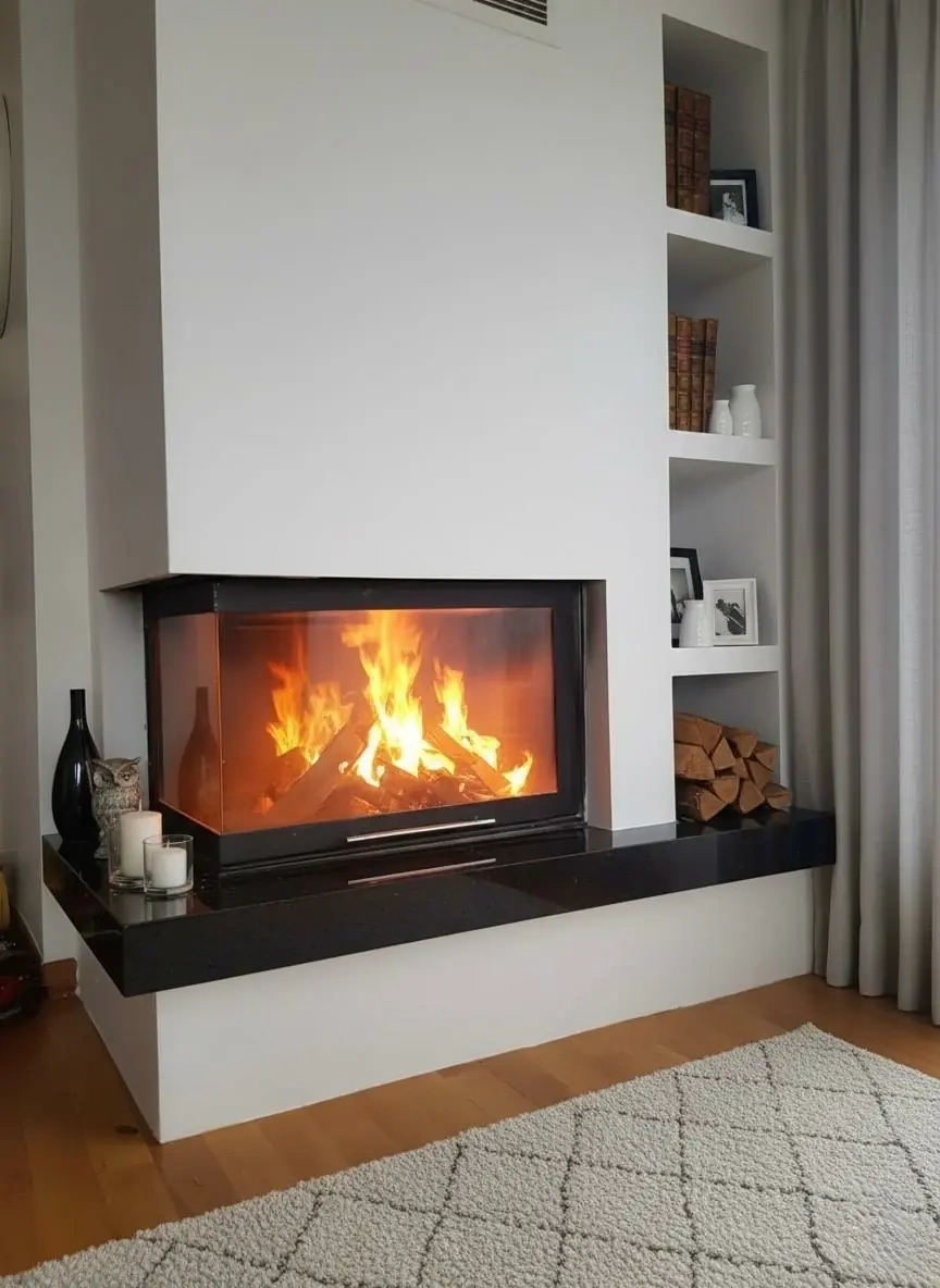 L Tipi Köşe Şömine AKS0140 benzer ürün görseli