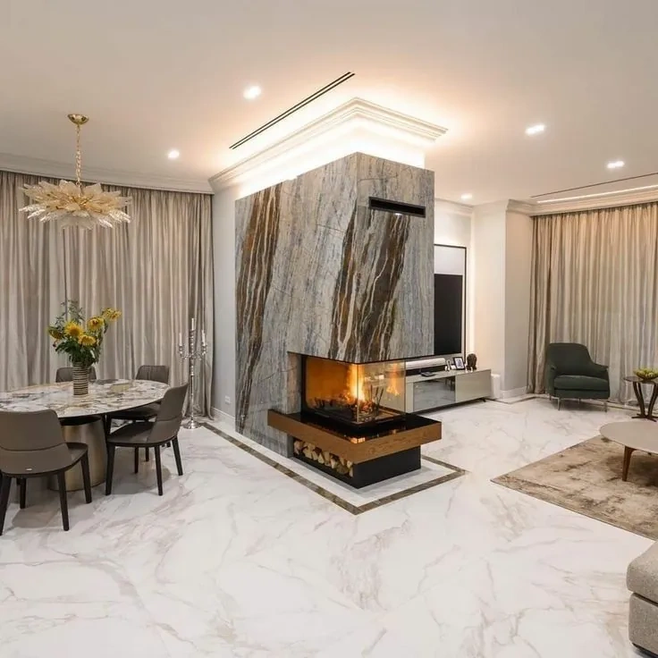 Modern Salon Şöminesi U Tipi AKS0233 benzer ürün görseli