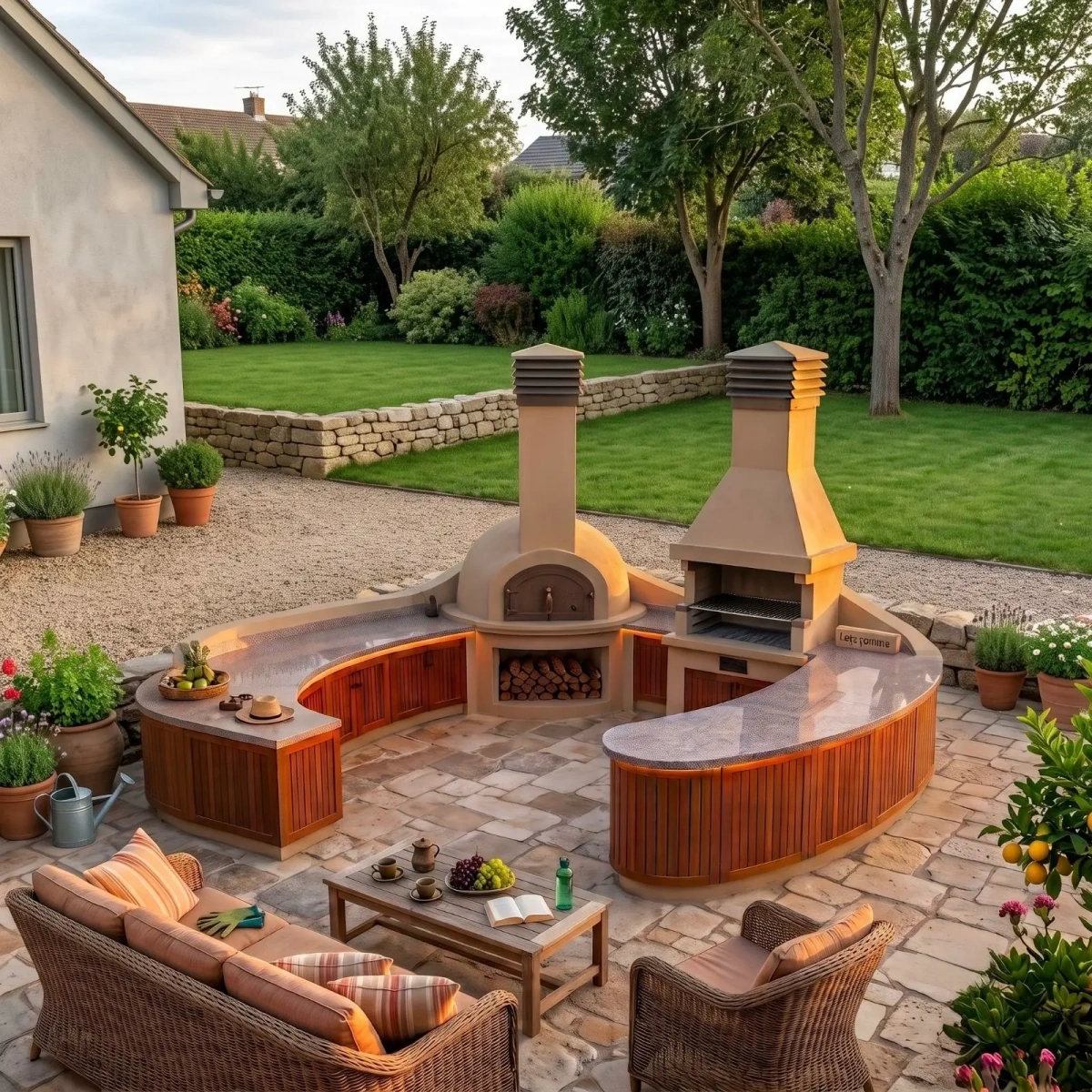 Taş Fırınlı Outdoor Mutfak ve Barbekü Modeli AKS0849 benzer ürün görseli