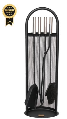 5 Li L Ithal Tel Standlı Şömine-Soba Maşa Takımı AKS7221 içerik kapak görseli