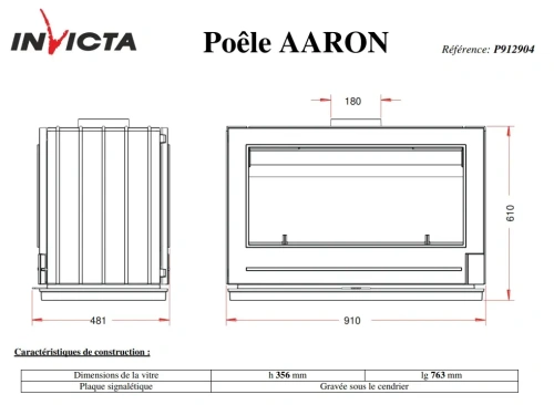 Aaron Döküm Odun Sobası AKS8447 ürün küçük galeri görseli