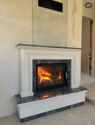 Antalya Limra Taşlı Granit Klasik Şömine AKS0031 ürün küçük galeri görseli