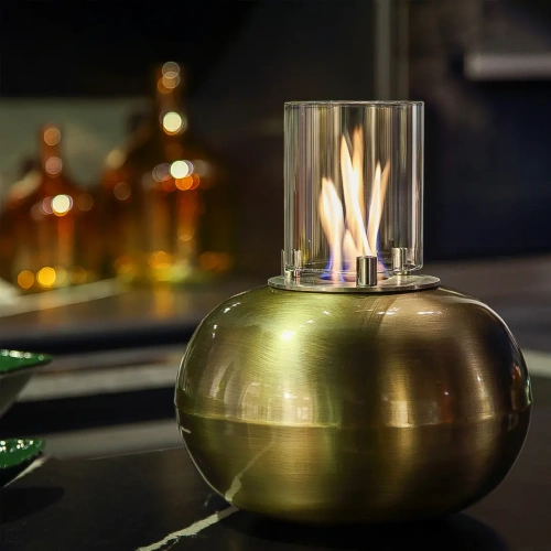 Antique Gold Masa Üstü Bioethanol Şömine AKS1029 ürün küçük galeri görseli