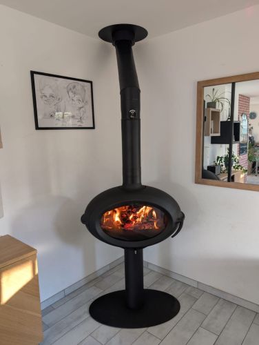 Brio Sur Pied Döküm Odun Sobası AKS8417 ürün küçük galeri görseli