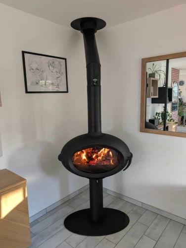 Brio Sur Pied Döküm Odun Sobası AKS8417 ürün küçük galeri görseli