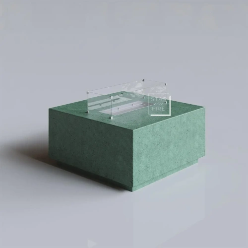 Cube Medium Yeşil Bioethanol Şömine AKS2674  ürün küçük galeri görseli