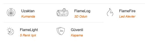 Elektrikli Şömine GAZE ECO 100 ürün küçük galeri görseli