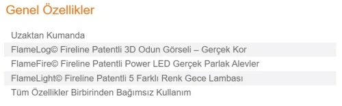 Elektrikli Şömine GAZE ECO 100 ürün küçük galeri görseli