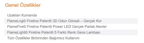 Elektrikli Şömine GAZE ECO 130 ürün küçük galeri görseli