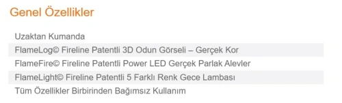 Elektrikli Şömine GAZE ECO 155 ürün küçük galeri görseli