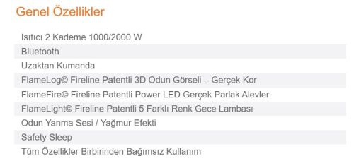 Elektrikli Şömine NADA KRN 100 ürün küçük galeri görseli