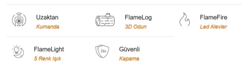 Elektrikli Şömine SPARK ECO 100 ürün küçük galeri görseli