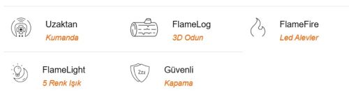 Elektrikli Şömine SPARK ECO 130 ürün küçük galeri görseli