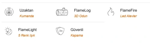 Elektrikli Şömine SPARK ECO 130 ürün küçük galeri görseli