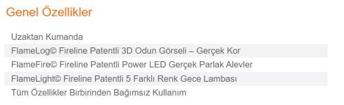Elektrikli Şömine SPARK ECO 155 ürün küçük galeri görseli