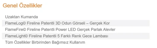 Elektrikli Şömine SPARK ECO 155 ürün küçük galeri görseli