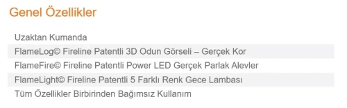 Elektrikli Şömine SPARK ECO 180 ürün küçük galeri görseli
