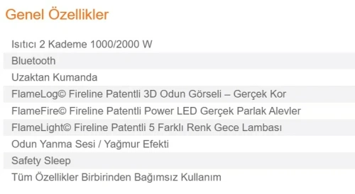 Elektrikli Şömine Tasarımı AKS1623 ürün küçük galeri görseli