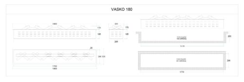 Elektrikli Şömine VASKO 180 ürün küçük galeri görseli