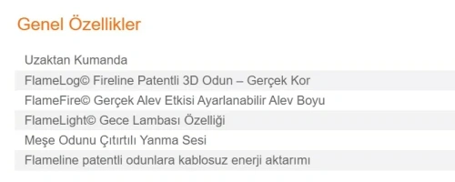 Elektrikli Şömine VASKO 80 ürün küçük galeri görseli