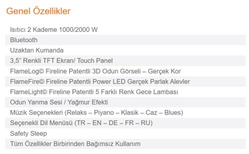 Elektrikli Şömine ZDT PAO 240 ürün küçük galeri görseli