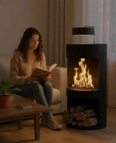 Ember CaskFire Taşınabilir Bioethanol Şömine AKS2648 ürün küçük galeri görseli