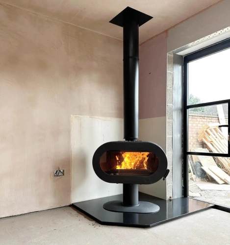 Fifty On Pedestal Döküm Odun Sobası AKS8455 ürün küçük galeri görseli