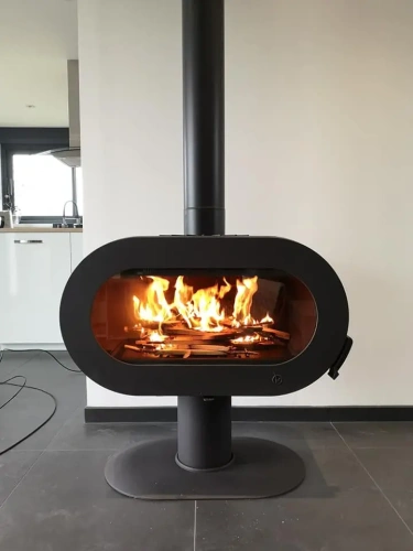 Fifty On Pedestal Döküm Odun Sobası AKS8455 ürün küçük galeri görseli
