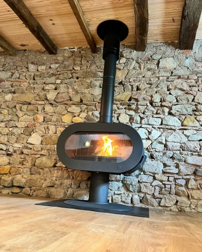 Fifty On Pedestal Döküm Odun Sobası AKS8455 ürün küçük galeri görseli