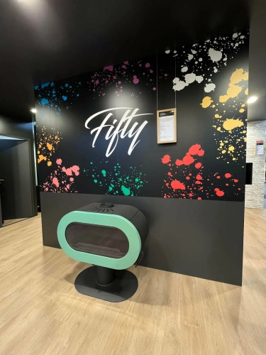 Fifty On Pedestal Mint Yeşili Döküm Odun Sobası AKS8458 ürün küçük galeri görseli