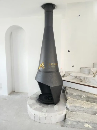 Konik Odunlu Şömine Modeli AKS0088 ürün küçük galeri görseli