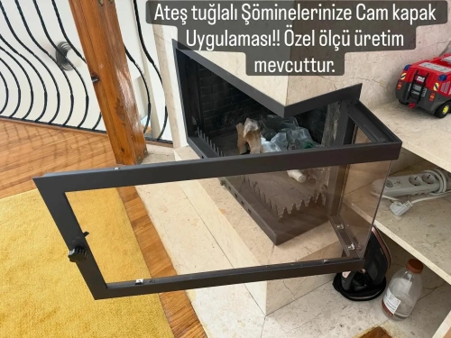 L Tipi Şömine Kapağı AKS3565 ürün küçük galeri görseli