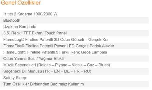 Lüks Elektrikli Şömine Modeli AKS1626 ürün küçük galeri görseli