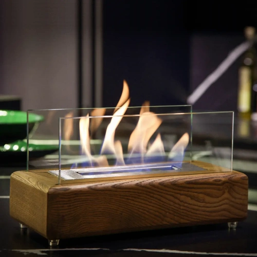 Mini Relax Ceviz Bioethanol Şömine AKS1047 ürün küçük galeri görseli
