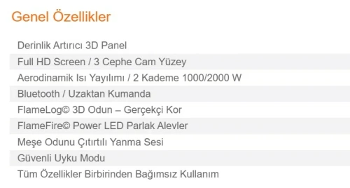 Modern İç Mekân Şömine Modeli AKS1638 ürün küçük galeri görseli