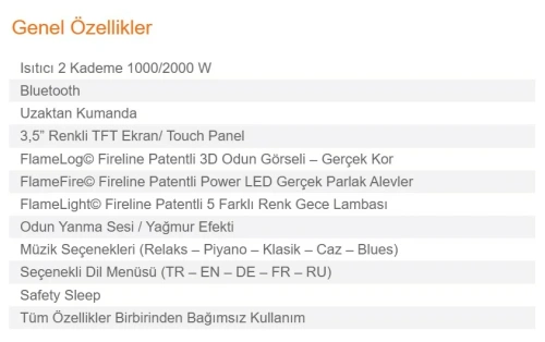 Modern Yaşam Alanları İçin Şömine AKS1636 ürün küçük galeri görseli