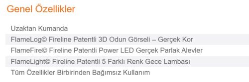 Premium Dekoratif Şömine Modeli AKS1637 ürün küçük galeri görseli