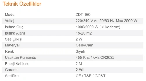 Prestij Elektrikli Şömine Modeli AKS1631 ürün küçük galeri görseli