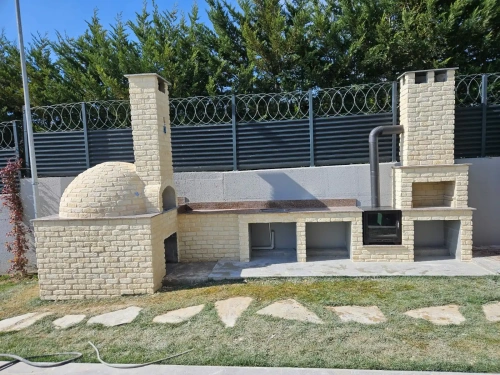 Taş Kaplamalı Taş Fırınlı Barbekü Modeli AKS0845 ürün küçük galeri görseli