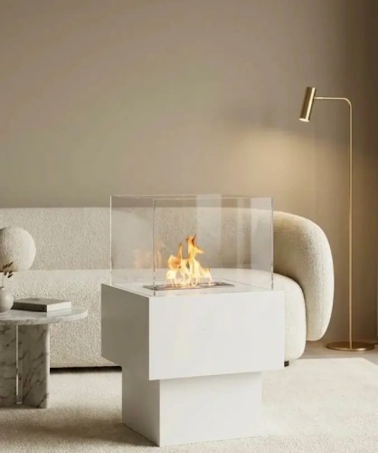 Temple Beyaz Taşınabilir Bioethanol Şömine AKS2642 ürün küçük galeri görseli