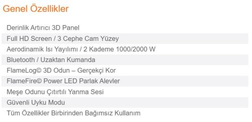 TV Üniteli Elektrikli Şömine AKS1622 ürün küçük galeri görseli