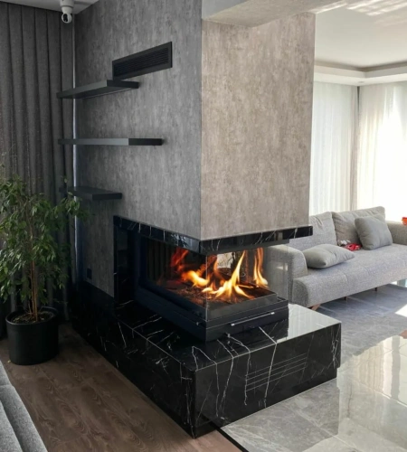 U Tipi Şömine Modeli AKS0224 ürün küçük galeri görseli
